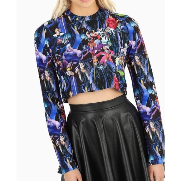 Black Milk Tops - BlackMilk Disney Villains Top XL Cruella Ursula Maleficent Exclusive